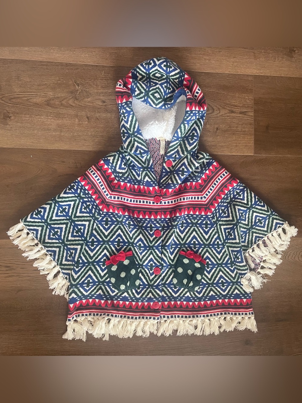 Matilda Jane A Caroling We Go Sweater Poncho 6